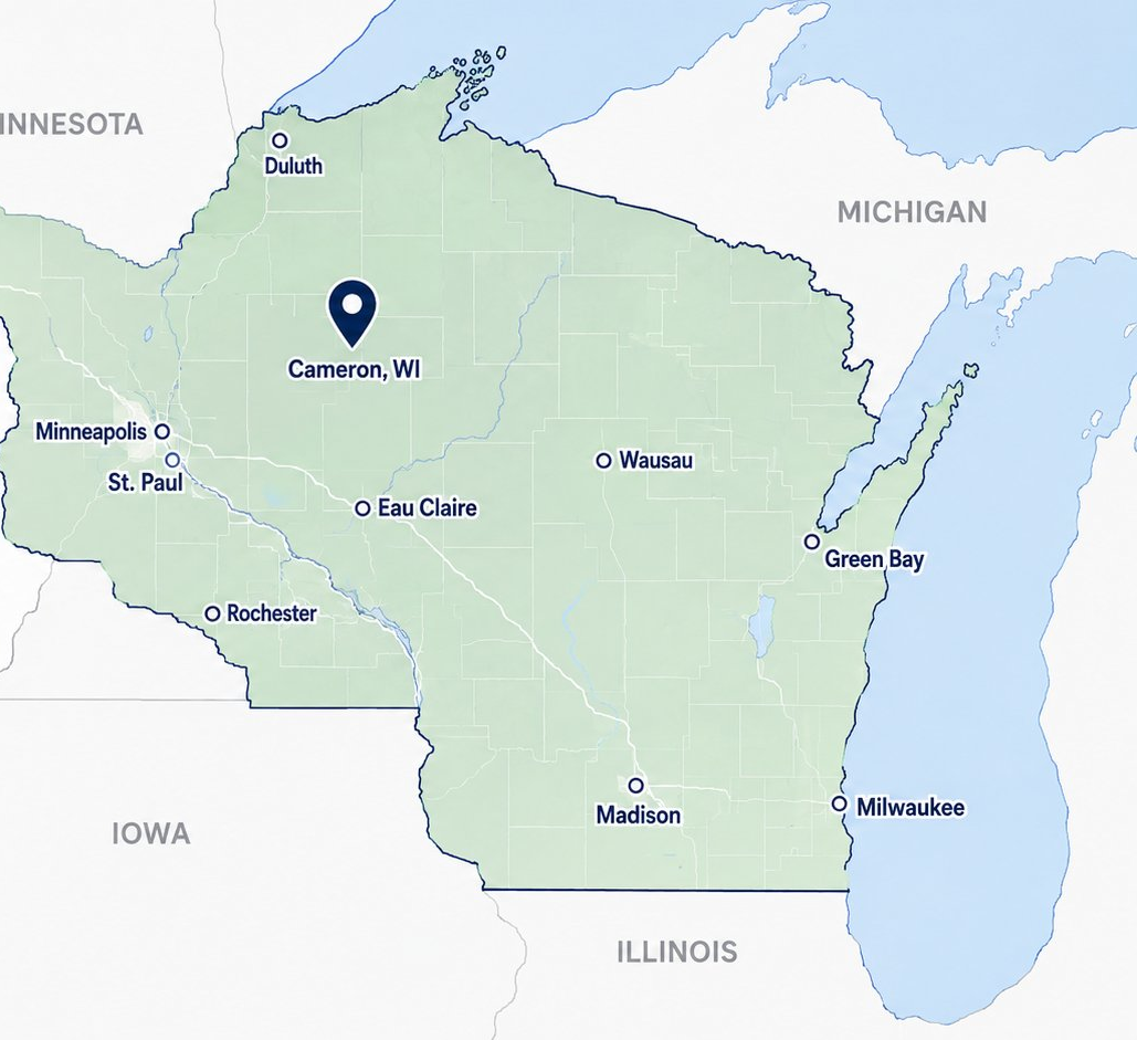 Wenger Distributing service area — Wisconsin and eastern Minnesota